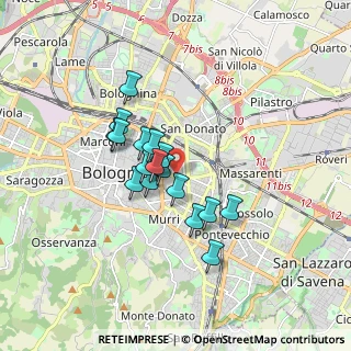 Mappa Via Pancaldi, 40138 Bologna BO, Italia (1.29824)