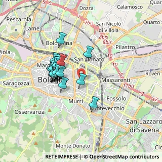 Mappa Via Pancaldi, 40138 Bologna BO, Italia (1.4995)