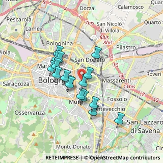 Mappa Via Pancaldi, 40138 Bologna BO, Italia (1.41529)