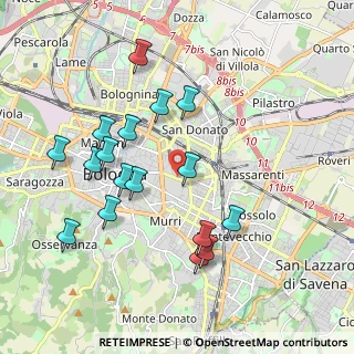 Mappa Ospedale Sant'Orsola, 40138 Bologna BO, Italia (1.98647)