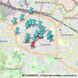 Mappa Via de' Toschi, 40124 Bologna BO, Italia (0.738)