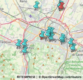 Mappa Via Pietro Busacchi, 40134 Bologna BO, Italia (3.98)