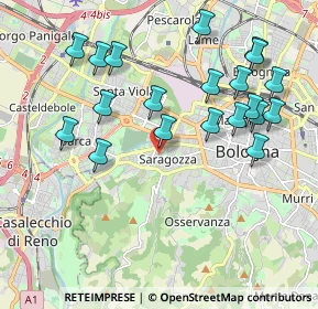 Mappa Via Pietro Busacchi, 40134 Bologna BO, Italia (2.164)