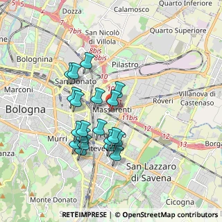Mappa Via dello Stallo, 40138 Bologna BO, Italia (1.612)