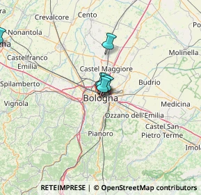 Mappa Via d'Azeglio, 40129 Bologna BO, Italia (33.44118)