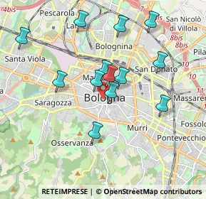 Mappa Via d'Azeglio, 40129 Bologna BO, Italia (1.73462)