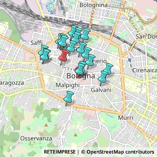 Mappa Via d'Azeglio, 40129 Bologna BO, Italia (0.7535)