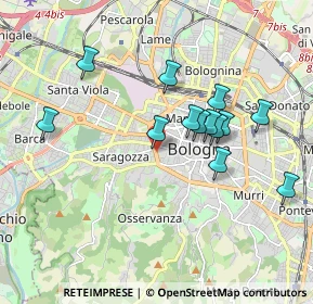 Mappa Viale Carlo Pepoli, 40134 Bologna BO, Italia (1.70769)