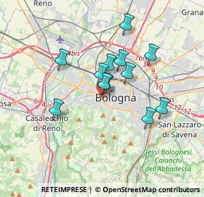 Mappa Tangenziale delle Biciclette, 40134 Bologna BO, Italia (2.8425)