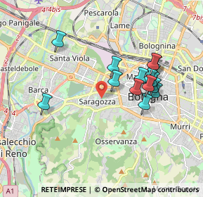 Mappa Via Edoardo Brizio, 40134 Bologna BO, Italia (1.72333)