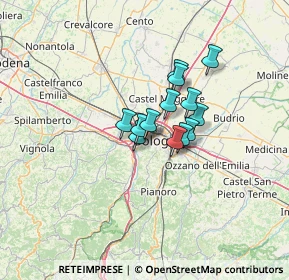 Mappa Via Antonio Francesco Ghiselli, 40134 Bologna BO, Italia (8.06)