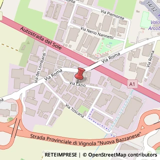 Mappa Via Lazio, 1/C, 40069 Zola Predosa, Bologna (Emilia Romagna)