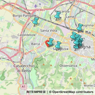 Mappa Via Barca, 40133 Bologna BO, Italia (2.26583)