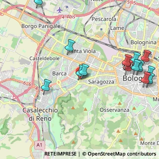 Mappa Via Barca, 40133 Bologna BO, Italia (2.64786)
