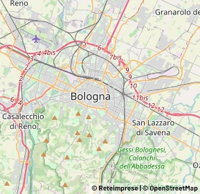 Mappa 40125 Bologna BO, Italia (2.6065)