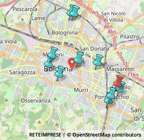 Mappa Piazza Aldrovandi, 40125 Bologna BO, Italia (1.96455)