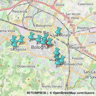 Mappa P.za Aldrovandi, 40124 Bologna BO, Italia (1.58615)
