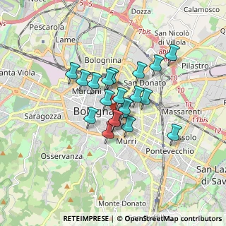 Mappa Piazza Aldrovandi, 40125 Bologna BO, Italia (1.183)