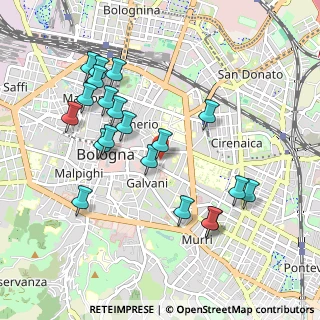 Mappa P.za Aldrovandi, 40124 Bologna BO, Italia (1.008)