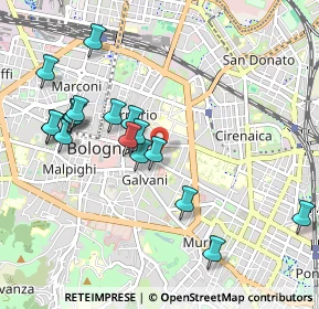 Mappa Piazza Aldrovandi, 40125 Bologna BO, Italia (1.02824)