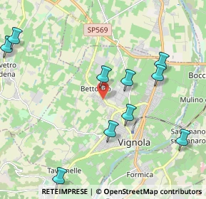 Mappa Via Venturina, 41058 Vignola MO, Italia (2.61818)