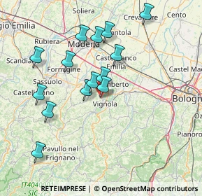 Mappa Via Venturina, 41058 Vignola MO, Italia (14.58714)