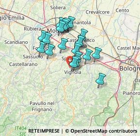 Mappa Via Bologna, 41058 Vignola MO, Italia (10.824)