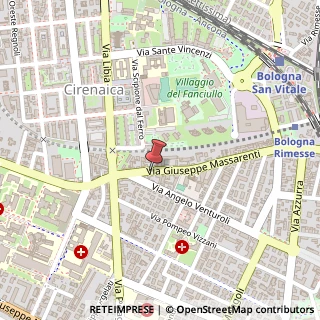 Mappa Via Giuseppe Massarenti, 33/B, 40138 Bologna, Bologna (Emilia Romagna)