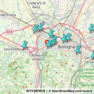Mappa Via Antonio Canaletto, 40133 Bologna BO, Italia (3.70667)