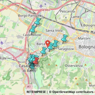 Mappa Via Antonio Canaletto, 40133 Bologna BO, Italia (1.83571)