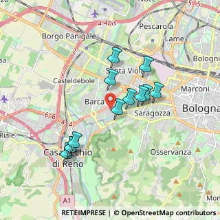 Mappa Via Antonio Canaletto, 40133 Bologna BO, Italia (1.6375)
