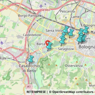 Mappa Via Antonio Canaletto, 40133 Bologna BO, Italia (2.25727)