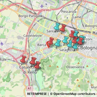 Mappa Via Antonio Canaletto, 40133 Bologna BO, Italia (2.078)