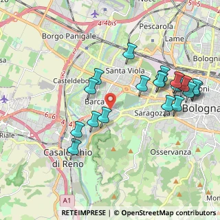 Mappa Via Antonio Canaletto, 40133 Bologna BO, Italia (2.133)
