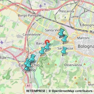 Mappa Via Antonio Canaletto, 40133 Bologna BO, Italia (1.87818)