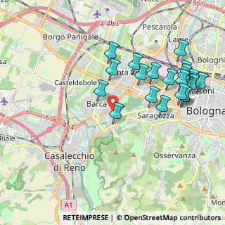 Mappa Via Antonio Canaletto, 40133 Bologna BO, Italia (2.172)