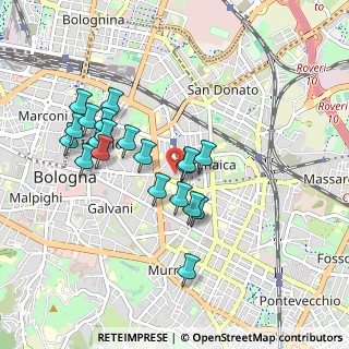 Mappa Via Zaccherini Alvisi, 40128 Bologna BO, Italia (0.8555)