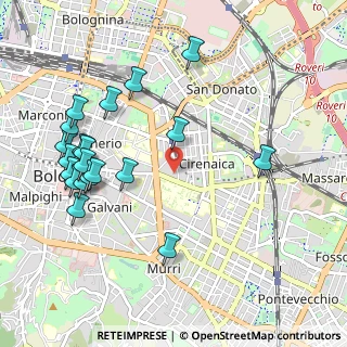 Mappa Via Zaccherini Alvisi, 40128 Bologna BO, Italia (1.175)