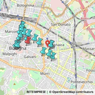 Mappa Via Zaccherini Alvisi, 40128 Bologna BO, Italia (1.0125)