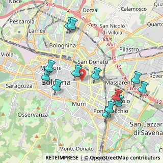 Mappa Via Zaccherini Alvisi, 40128 Bologna BO, Italia (2.11308)