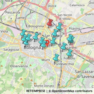 Mappa Via Zaccherini Alvisi, 40128 Bologna BO, Italia (1.59313)
