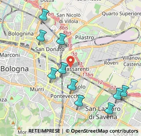 Mappa , 40138 Bologna BO, Italia (2.45455)