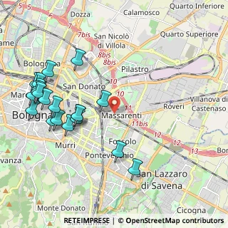 Mappa , 40138 Bologna BO, Italia (2.4585)