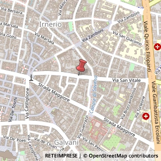 Mappa Via San Vitale, 96, 40125 Bologna, Bologna (Emilia Romagna)