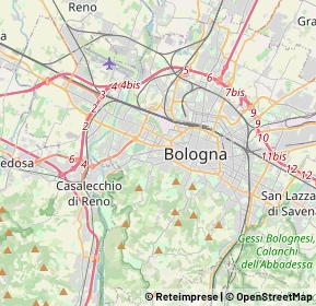 Mappa 40134 Bologna BO, Italia (2.9135)