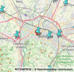Mappa Via Carlo Zucchi, 40134 Bologna BO, Italia (6.48273)