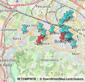 Mappa Via Carlo Zucchi, 40134 Bologna BO, Italia (1.91125)