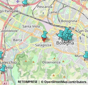 Mappa Via Carlo Zucchi, 40134 Bologna BO, Italia (2.73667)