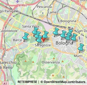 Mappa Via Carlo Zucchi, 40134 Bologna BO, Italia (1.56636)