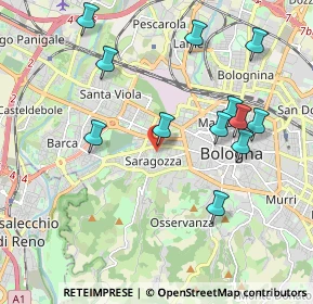 Mappa Via Carlo Zucchi, 40134 Bologna BO, Italia (2.12)